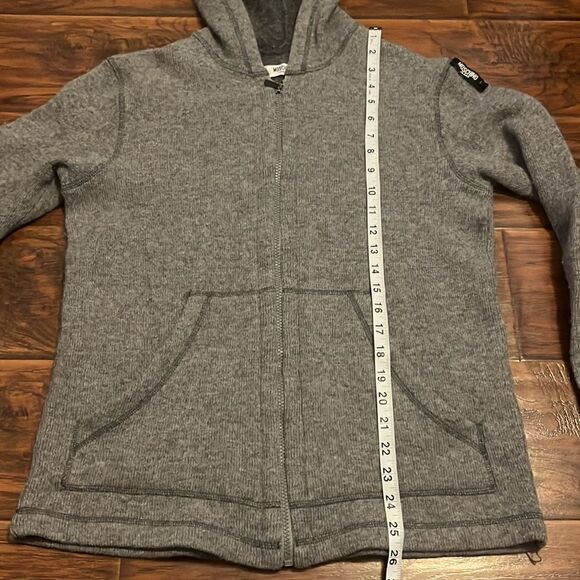 Moschino Gray Wool Blend Zipper Closure Hoodie - Picture 8 of 10